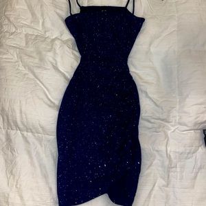 COPY - Sparkly Royal dark blue bodycon dress